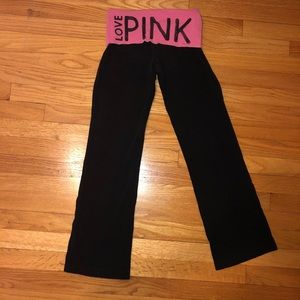 Pink yoga pants